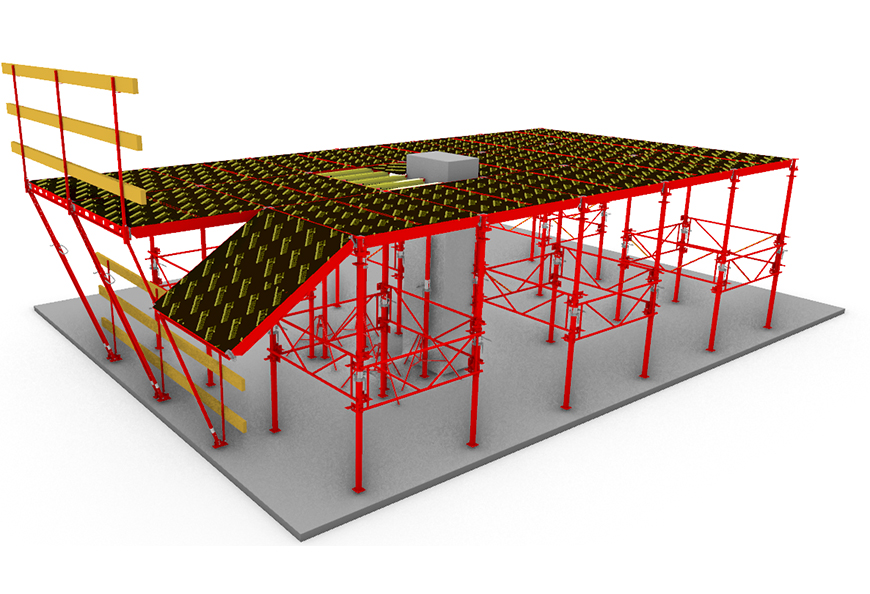 High efficiency formwork with 3steps installation and remove